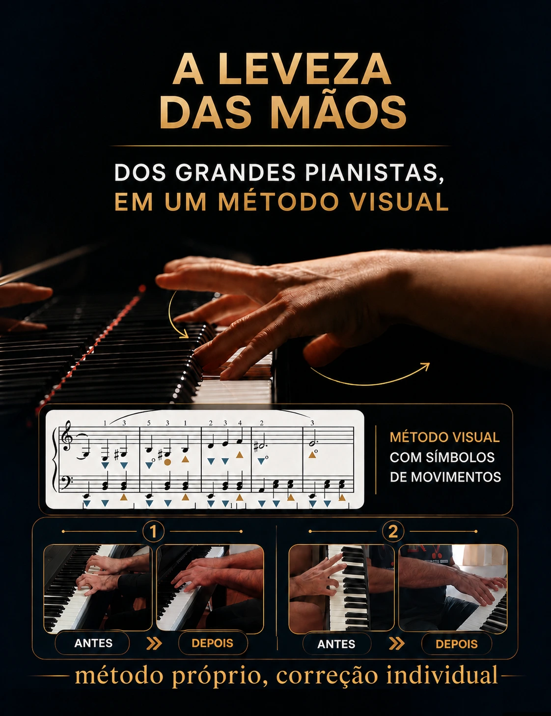 A leveza dos grandes pianistas
