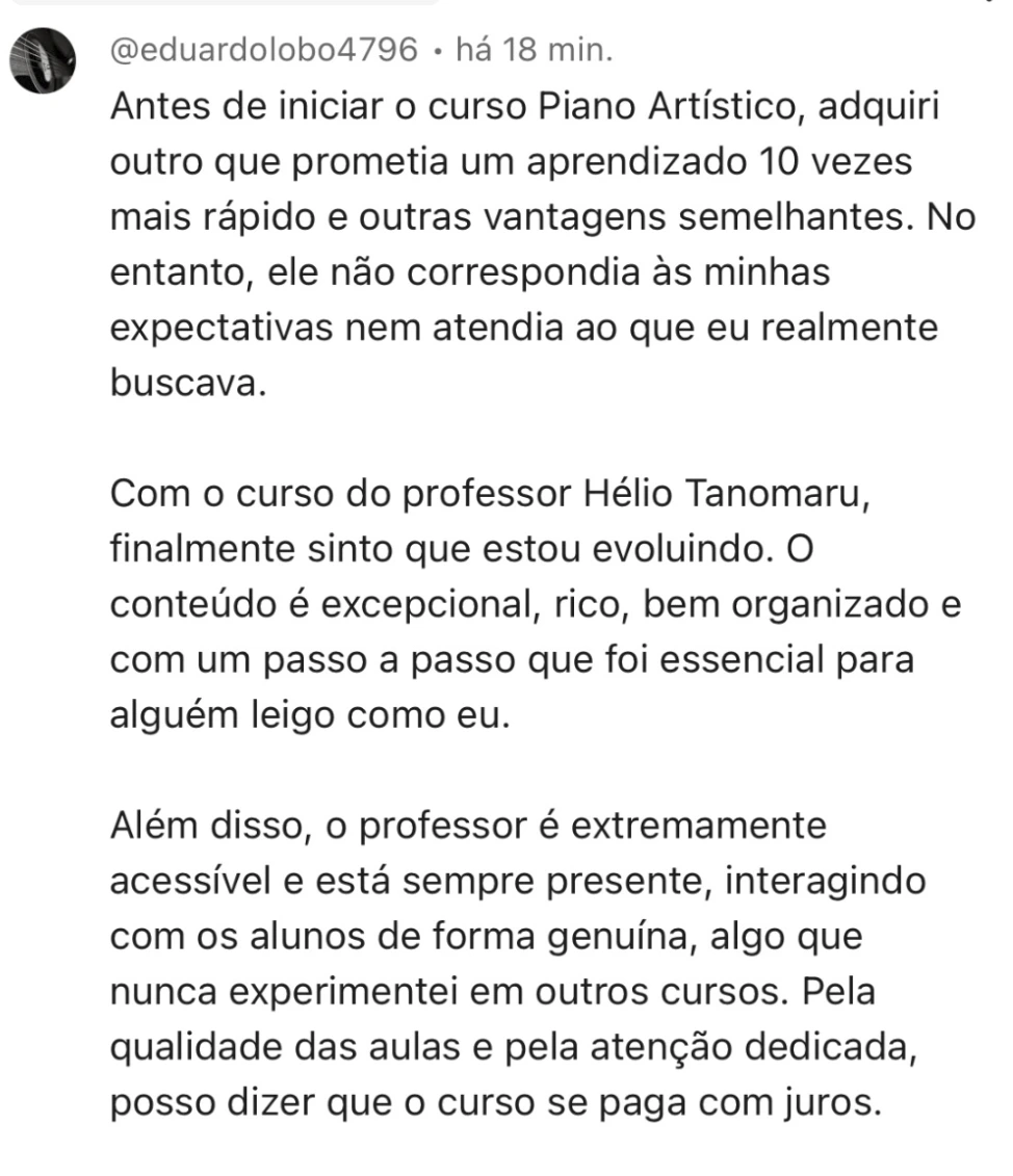 Depoimento de aluno do Instituto Tanomaru 3