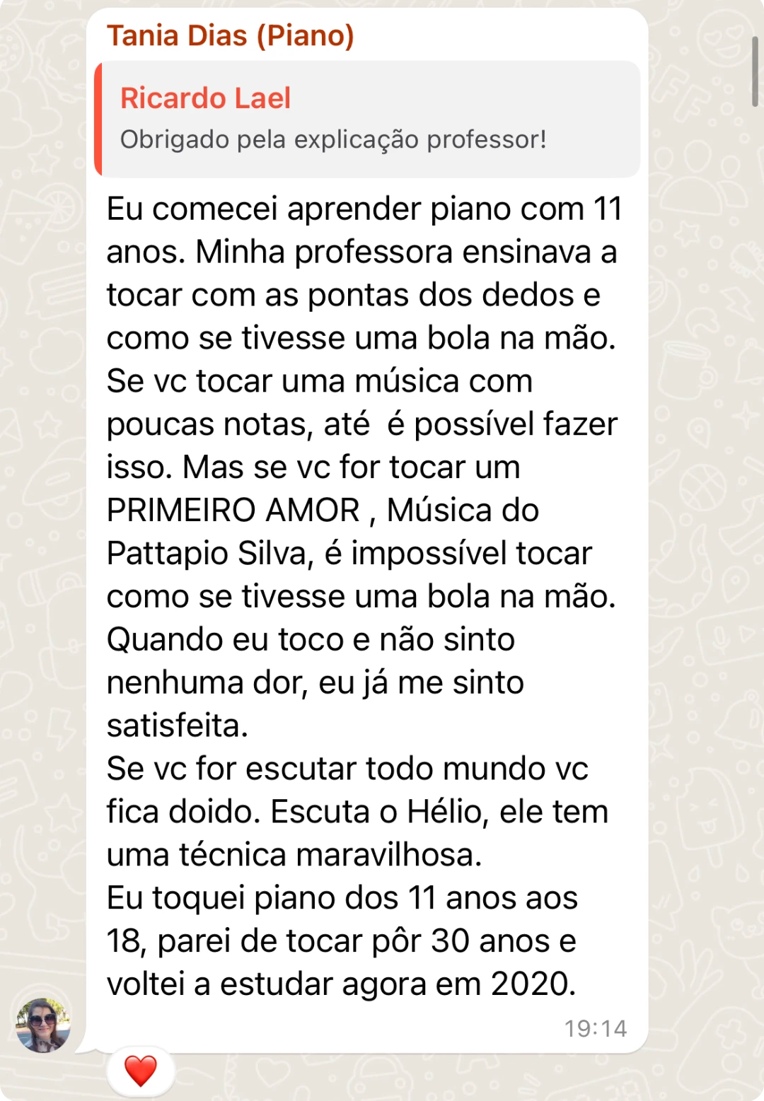 Depoimento de aluno do Instituto Tanomaru 8